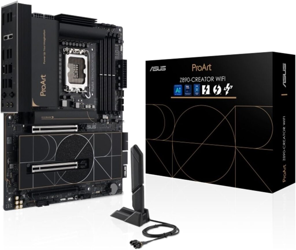 Scheda madre ASUS ProArt Z890-Creator WiFi con porte Thunderbolt 5 ideali per una DAW