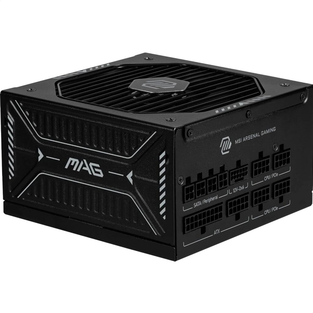 MSI MAG A850GL PCIE5, alimentatore stabile e compatto per workstation audio e video