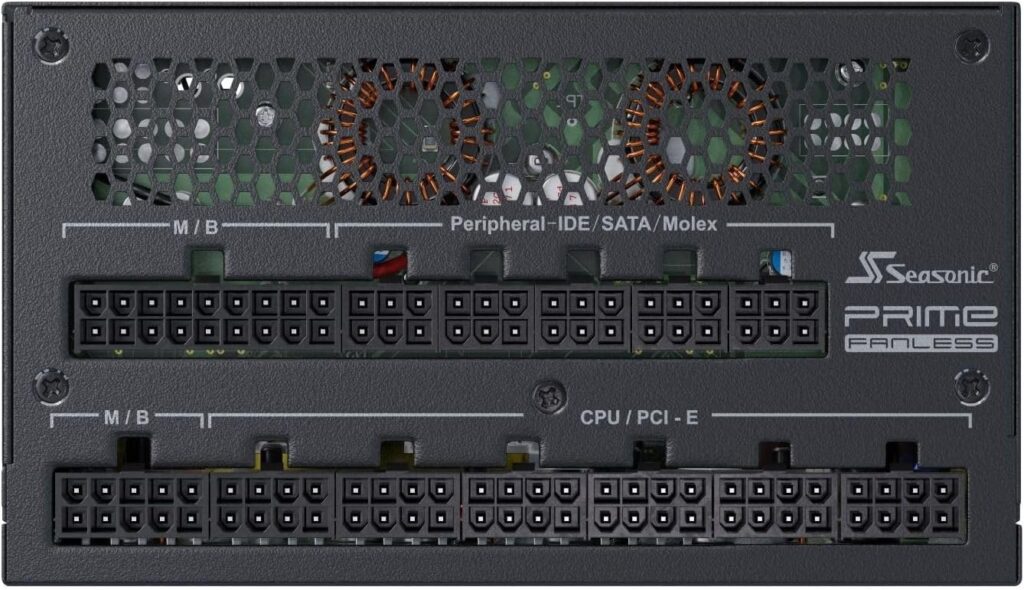 Alimentatore PC fanless Seasonic PRIME TX-700, completamente senza ventola e ideale per una DAW silenziosa
