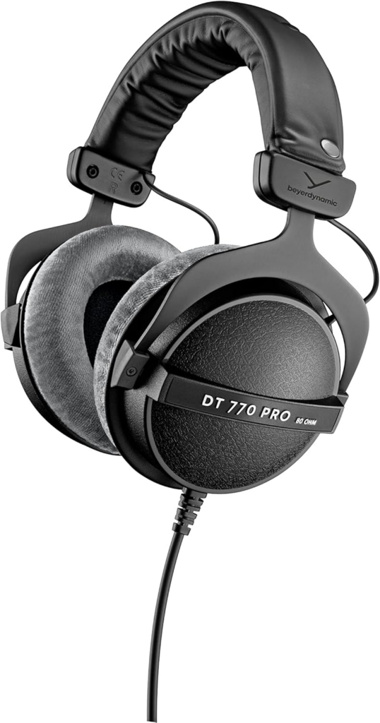 Cuffie chiuse Beyerdynamic DT 770 PRO 80 Ohm con padiglioni in velluto