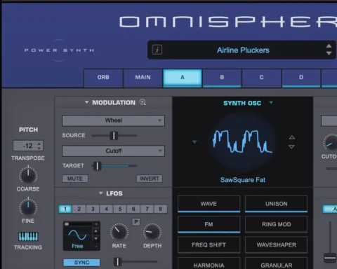 Interfaccia principale del sintetizzatore virtuale Spectrasonics Omnisphere 3
