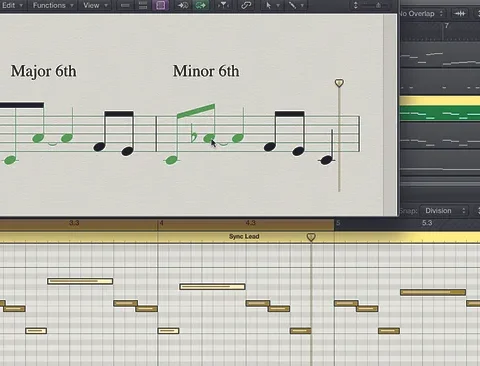 teoria musicale, intervalli tra note su tastiera