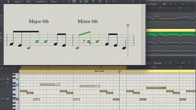 teoria musicale, intervalli tra note su tastiera